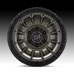 Black Rhino Legion Olive Drab Green Custom Truck Wheels 3